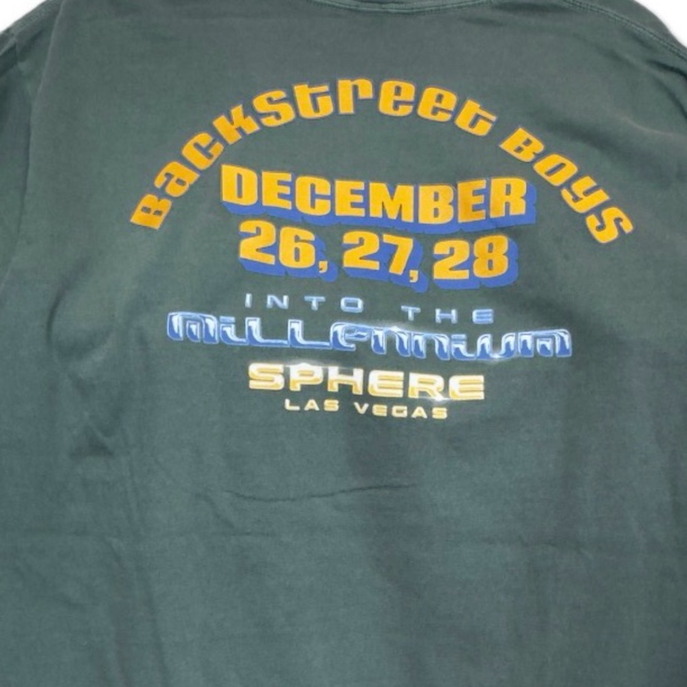 Backstreet Boys Green Into The Millennium Tee Large - Picture 2 of 2